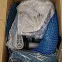 Simple Deluxe Home Office Desk Chair with Footrest, High-Back Mesh Rolling Swivel Reclining Chairs with Wheels, Comfortable Headrest, Lumbar Support, Comfy Arms (Blue)