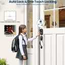 Veise VE06-H Smart Front Door Lock Set, App Control, Keyless Entry Deadbolt with Lever Handle, Electronic Digital Touchscreen Keypad, Auto Lock, Easy Install, Matte Black
