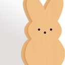 4" X 4" Funny Easter Bunny Decor Desk Decor - Orange Bunny - Easter Decorations For Home, Wooden Bunny Fireplace Decoration, Suitable For Farmhouses, Homes, And Party Decorations & Supplies - B09