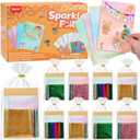 JoyCat 24 Pack Foil Art Greeting Cards, Mother's Day Crafts for Kids, No Mess Arts and Crafts, Goodie Bag Stuffers, DIY Party Favors, Birthday Present Girls Boys Ages 49