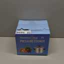 Luxshiny Stainless Steel Pressure Cooker Gas Stove Top Pressure Canner 7.4Quart/7L Safety Aluminum Canning Pot Household Cooker Pot Silver