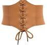 GRACE KARIN Corset Belt for Women Lace up, Renaissance Faire Pirate Accessories, Leather Elastic Waist Cincher