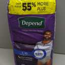 Depend Night Defense Adult Diapers, Incontinence Underwear for Men, Disposable, Overnight, Large, Grey, 22 Count