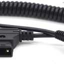 Anton Bauer Power Tap D-Tap to 12V DC2.5 Right Angle Power Coiled Cable for KiPRO LCD Monitor (DC Coiled Cable)