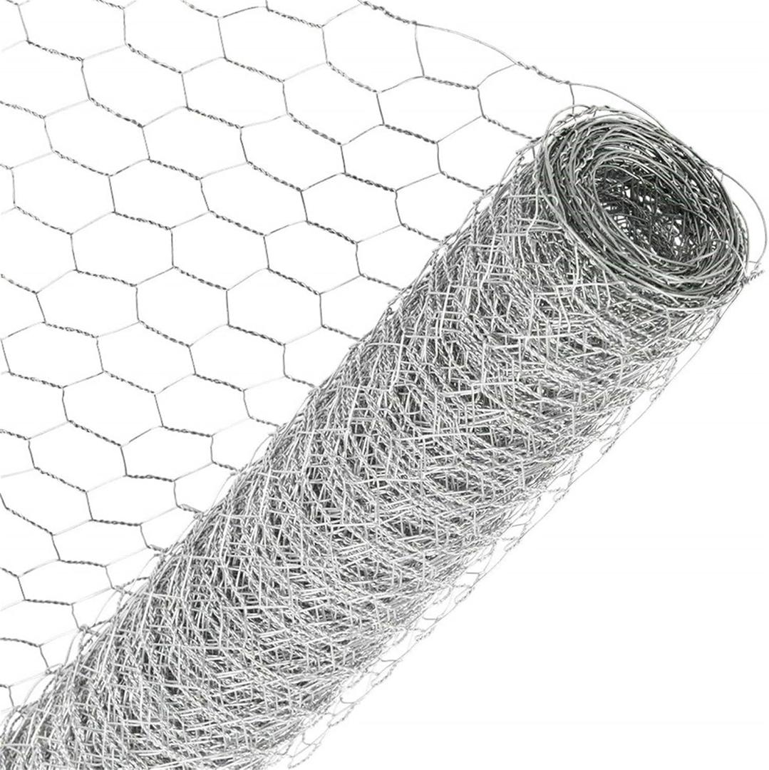 48 in x 150 ft, 2 inch Metal Mesh Pencing, Chicken Wire Fencing, Hexagonal Galvanized Poultry Wire Netting for Chicken, Duck, Goose, Rabbit Fencing