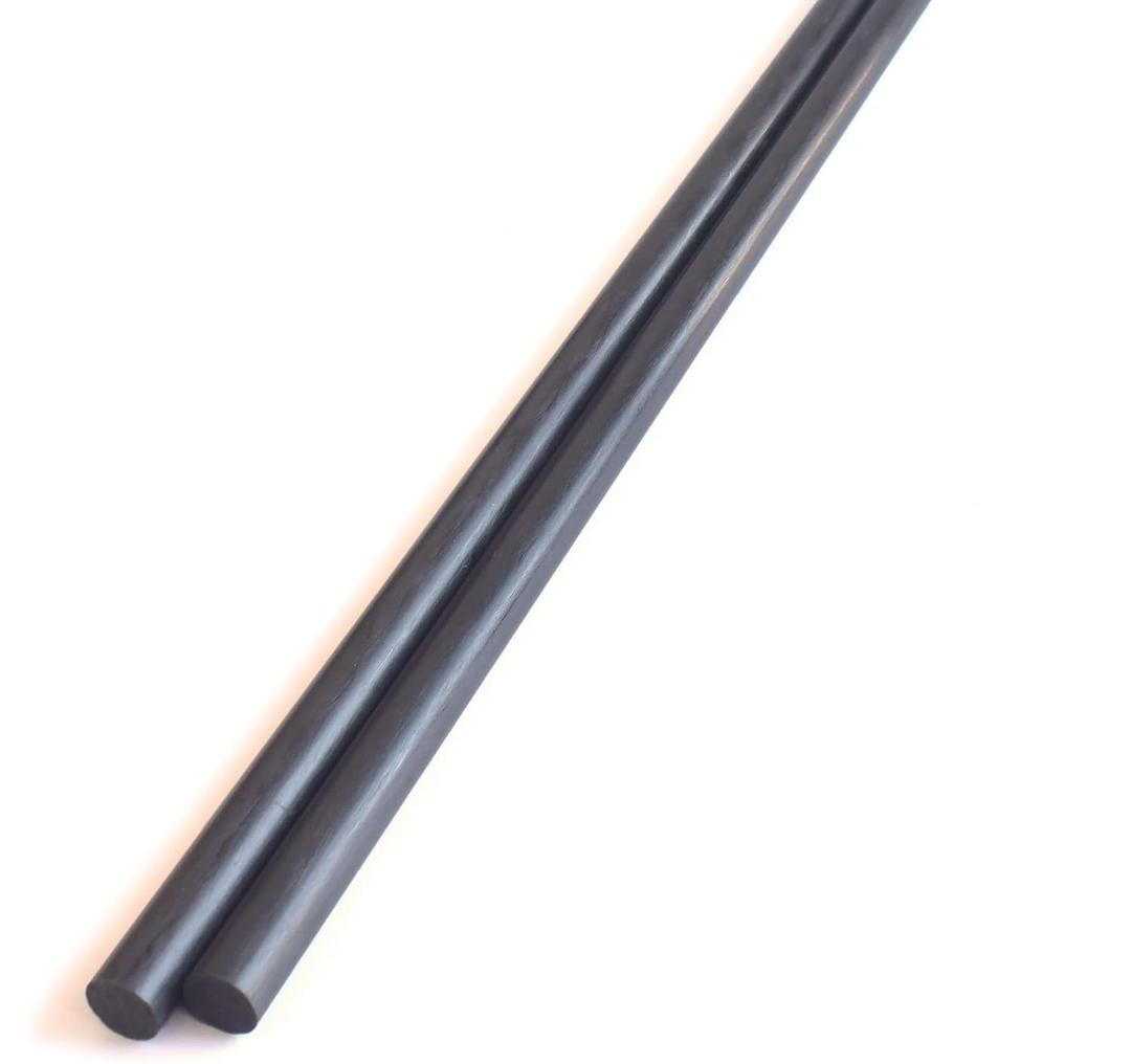 2pcs 8mm Carbon Fiber Rods 8.0x420mm,Solid Carbon Fiber Tube(pultrusion),6/10mm Available