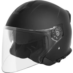 VCAN V88 3/4 Open Face Motorcycle Scooter Helmet ECE & DOT Approved S