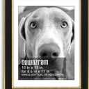 Suede 10x13 Frame - Single Frame, Christmas Elegant Black 10 x 13 Poster Frame with Mat for 8.5 by 11, 10x13 Picture Frames for Artwork, Puzzles, Photos and Movie Posters