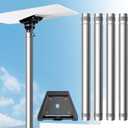Starlink Pole Mount for Gen 3, Starlink RV Mount Kit Features a Durable 1.5'' Diameter Pole, 7ft Starlink Ground Pole Mount, Starlink Gen 3 Pipe Adapter Included, 4-Section, Black