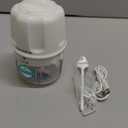 Electric Garlic Chopper, 300ML Portable Cordless Mini Food Processor, Rechargeable Vegetable Chopper Blender for Nuts Chili Onion Minced Meat and Spices BPA-Free(White)