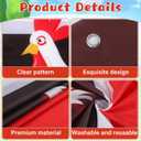 CHUNNIN 4Pcs Farm Animal Party Porch Banner Farm Birthday Party Decoration Barn Door Cover Hanging Banner Barnyard Awning Backdrop for Animal Birthday Photo Booth Props Supplies