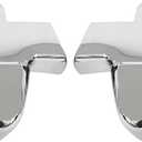 NewYall Pair Chrome Full Door Side Mirror Cover Cap Trim for Ford F-150 2004-2008 Left and Right Side Overlay Stick on