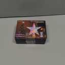 Christmas Tree Topper11.8" PET Christmas Tree Star Topper Lighted with Remote Multicolour 20LED Lighted Treetop Decorate for Xmas Decorations Ornaments Holiday Party Indoor Decor