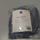 Lush Decor Farmhouse Textured Sheer Window Curtain Valance, 52"W x18"L, Navy
