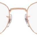 Ray-Ban Men's RX6497 Square Sunglasses, Rose Gold/ Demo Lens, 51 mm 