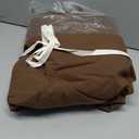 JIYUAN California King Duvet Cover Set, 3-Piece - 100% Washed Cotton, Linen-Like Soft & Breathable with Zipper Closure, Includes 104x98 Inch Cover & 2 Pillowcases, Solid Chocolate Brown
