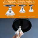 PAR38 Halogen Flood Light Bulbs Dimmable, 4 Pack, 90 Watt 120V, 2800K Warm White for Indoor and Outdoor Floodlight Bulb, E26 Base Bulbs 4050LM