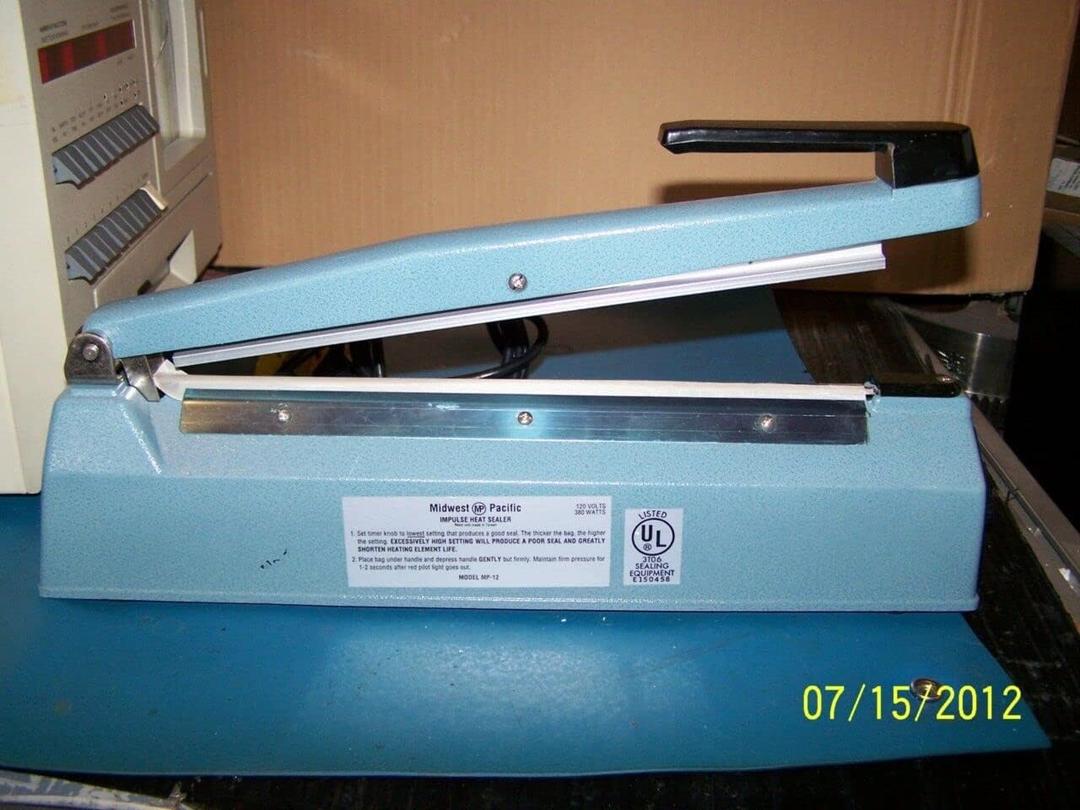 Midwest Pacific Heat Sealer,Table Top,Impulse MP-12-1 Each