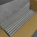 Art3dwallpanels 10 Pack Acoustic Panels, 48" X 12" X 0.43" Soundproof Wall Panels, Self Adhesive High Density Sound Absorbing Acoustic Treatment for Recording Studio, Office, Grey and Black