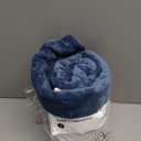 Bedsure GentleSoft Sherpa Fleece Throw Blanket for Couch - Thick and Warm Throw for Women and Men, Soft Fuzzy Plush Blanket for Winter, Slate Blue, 50x60 Inches