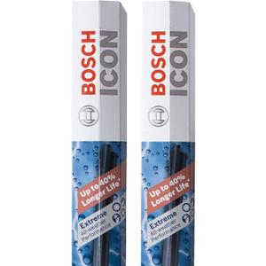 BOSCH 26A20A ICON Beam Wiper Blades - Set of 2 Blades (26A & 20A) | Driver and Passenger Side; Extreme All-Weather Performance and Up to 40% Longer Life