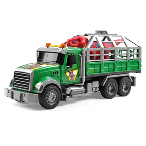 Dwi Dowellin Toy Truck Transport Cars Carrier with Dinosaur for Kids Toddlers,Birthday Gifts for Boy Toddler Child 3 4 5 6 Years Old