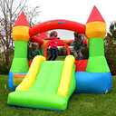 Bounceland Bounce House Castle with Basketball Hoop Inflatable Bouncer, Fun Slide, Safe Entrance Opening, UL Certified Strong Blower Included, 12 ft x 9 ft x 7 ft H