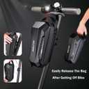 Scooter Storage Bag, Waterproof Scooters Handlebar EVA Hard Shell Bike Front Bag for Carrying Charger Tools Repair Tools