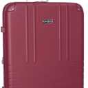 Jessica Simpson Countryside 30" Expandable 8-Wheel Spinner Large Checked Luggage Suitcase, Burnt Russet