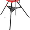 Mophorn 460-6 Tripod Pipe Chain Vise 1/8"-6" Capacity,Pipe Stand Portable Foldable Steel Legs,Pipe Jack Stands w/ Tool Tray, Tripod Stand Chain Vise Ideal for a Variety of Pipe Materials
