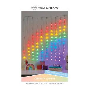 Rainbow Shape LED Curtain Lights, 97 Leds