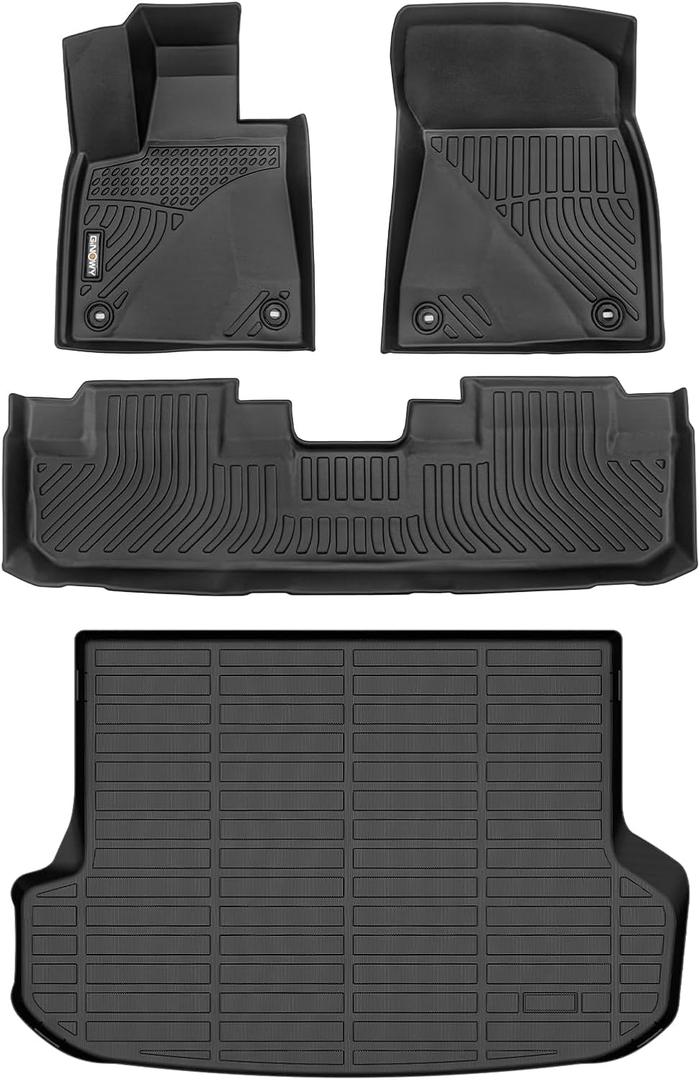 GINOWY-Floor Mats & Cargo Line for 2016-2022 RX RX350/ RX450h (Not for RXL), All Weather Car Mats RX Cargo Trunk Mat, Waterproof TPE Rubber Liners Durable Mats 3D Laser