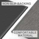 LEKEEPGO Long Door Mat 24"x59", Non Slip Door Mat Indoor Entrance, Rubber Backing Front Indoor Door mats Washable Absorbent Low-Profile Entryway Entry Resist Dirt Inside Hallway Door Mats, Light Grey