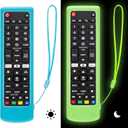 Silicone Protective Case for LG-TV-Remote Glow in The Dark, Remote Cover for LG Smart TV AKB75095307 AKB75375604 AKB74915305(Luminous Green + Blue)2 Pack