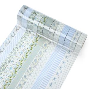 12 Rolls PET Washi Tape Set, Pastel Washi Tape Floral 1.97" W x 76.77" L Watercolor Decorative Craft Tapes with Flower Design for Scrapbooking Gift Wrapping DIY Art Supplies