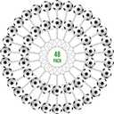 Jexine 48 Pcs Soccer Keychains Soccer Stress Ball Soccer Party Favors Mini Stress Balls Pendant for School Carnival Reward Party Bag Gift Fillers Stress Relieve