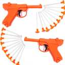 Toy Guns  (2 Pack)  Toy Dart Guns for All Ages  Blaster Toy Gun with Darts  Dart Shooter Toys for Kids 2 Guns and 20 Darts  Fun Activities for Boys and Girls  Toys by Tigerdoe