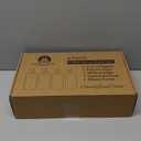 16.9 oz (500 ml) Coffee Syrup Dispenser Set of 2 Glass Bottles with Gold Pumper and Syrup Labels - Precise Dispensing and Stylish Addition to Coffee Shop, Cafe or Home Bar