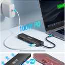 Acer USB C Hub, 7 in 1 USB-C to HDMI Dock, 2 USBA 3.1 GEN1 and 5Gbps Type-C Data Port, 4K HDMI Port, PD 100W Charging, SD Card Reader, for iPad Pro MacBook Pro Laptops and More (Black)