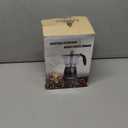 LAOION Cuban Coffee Maker, 6 or 3cup Electric Espresso Coffee Maker, Portable Cafeteras Electricas Modernas, Electric Moka Pot with Detachable Base & Overheat Protection, Coffee Gift for Home Travel (Black)