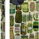 Case Compatible with iPhone 15 Plus,Scratch Resistant Hybrid 2-Layer Hard Shell Phone Case,Pickle Dill Collage Green