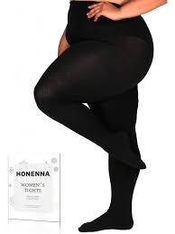 Plus Size Fleece Lined Tights, Fake Transparent Curvy Winter Thermal Tights for Women under Dress Medium