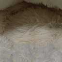 ShinHye Cat Bed Round Plush Fluffy Hooded Cat Bed Cave, Cozy for Indoor Cats or Small Dog beds, Soothing Pet Beds Doughnut Calm Anti-nxiety Dog Bed - Waterproof Bottom Washable (2020inch, Grey)