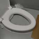 Raised Toilet Seat 3 Inch for Standard Elongated Toilets 18–19 Inch Bowl Length, Not Compatible with Round or One-Piece Toilets, Slow-Close Lid, Non-Slip Stable Design, 772 lb Capacity