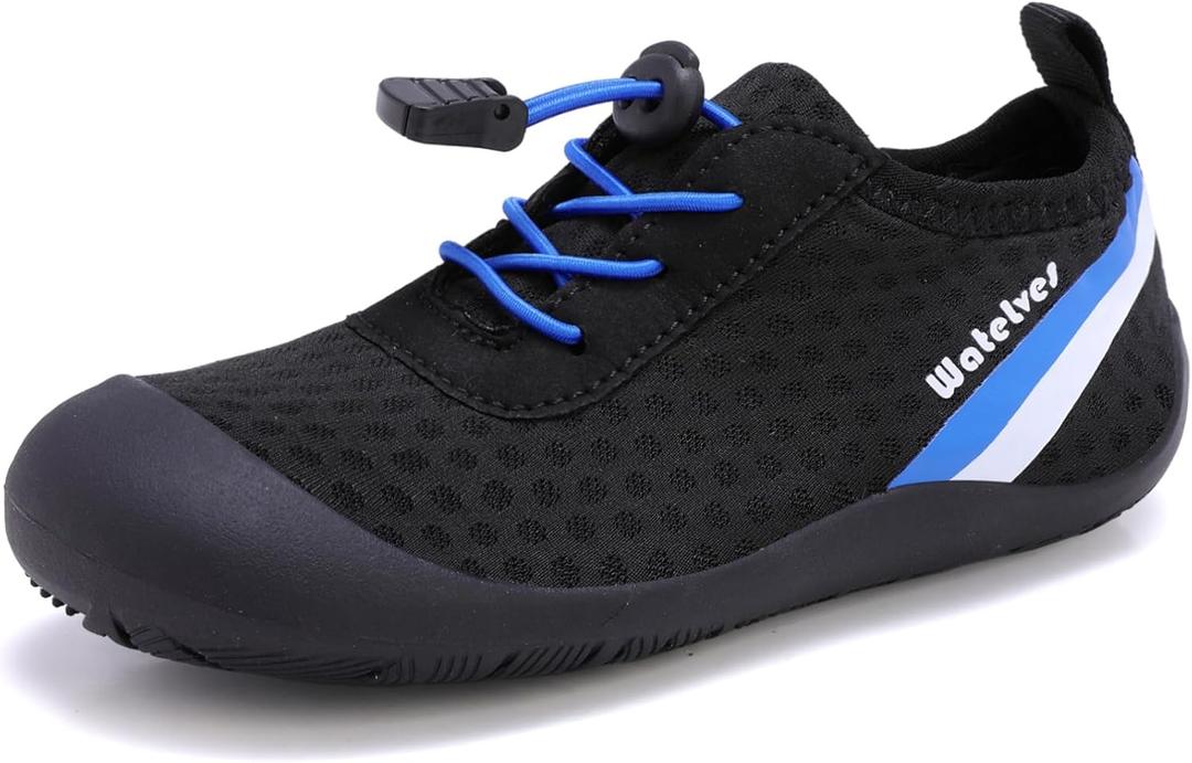 WateLves Wide Toddler Water Shoes Kids Barefoot Athletic Sneakers Girls Boys Quick Dry Aqua Socks for Beach Hiking Swim Kayak Sport Accessories, Camping Essentials, Size: 3 Big Kid