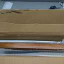 Adjustable Dog Ramp for Bed - 48" Long Foldable Wooden Ramp for Dogs to Get on Bed, Couch, or Car with 16.5" Wide Walking Space (Walnut Wood with Gray Carpet)