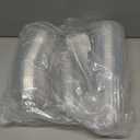 16 Oz. Clear Cups With Strawless SipLids, PET Crystal Clear Disposable 16 Oz Plastic Coffee Cups With Lids [50 Sets]