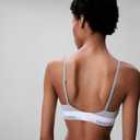 Calvin Klein Women's Modern Cotton Lightly Lined Triangle Wireless Bralette (S)