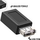 10 x 3-Pack USB 2.0 A Female to Mini B 5-Pin Female Adapter Converter - USB 2.0 Port Extender for Printers, Cameras & External Hard Drives