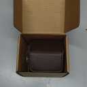 Oirlv Luxury Hexagonal Leather Watch Travel Case Single Watch Box for Men Portable Jewelry Storage Roll Organizer(1-Slot,Brown)